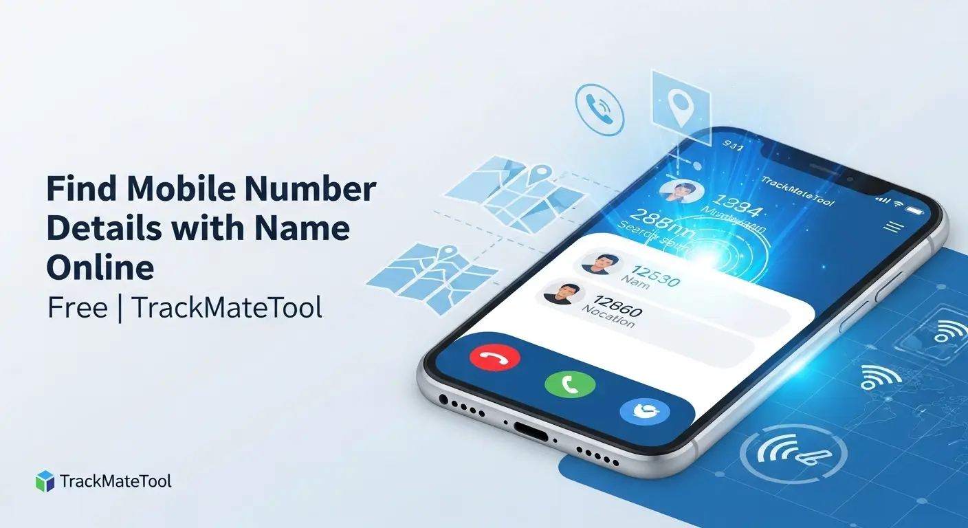 Find mobile number details with name online free using TrackMateTool