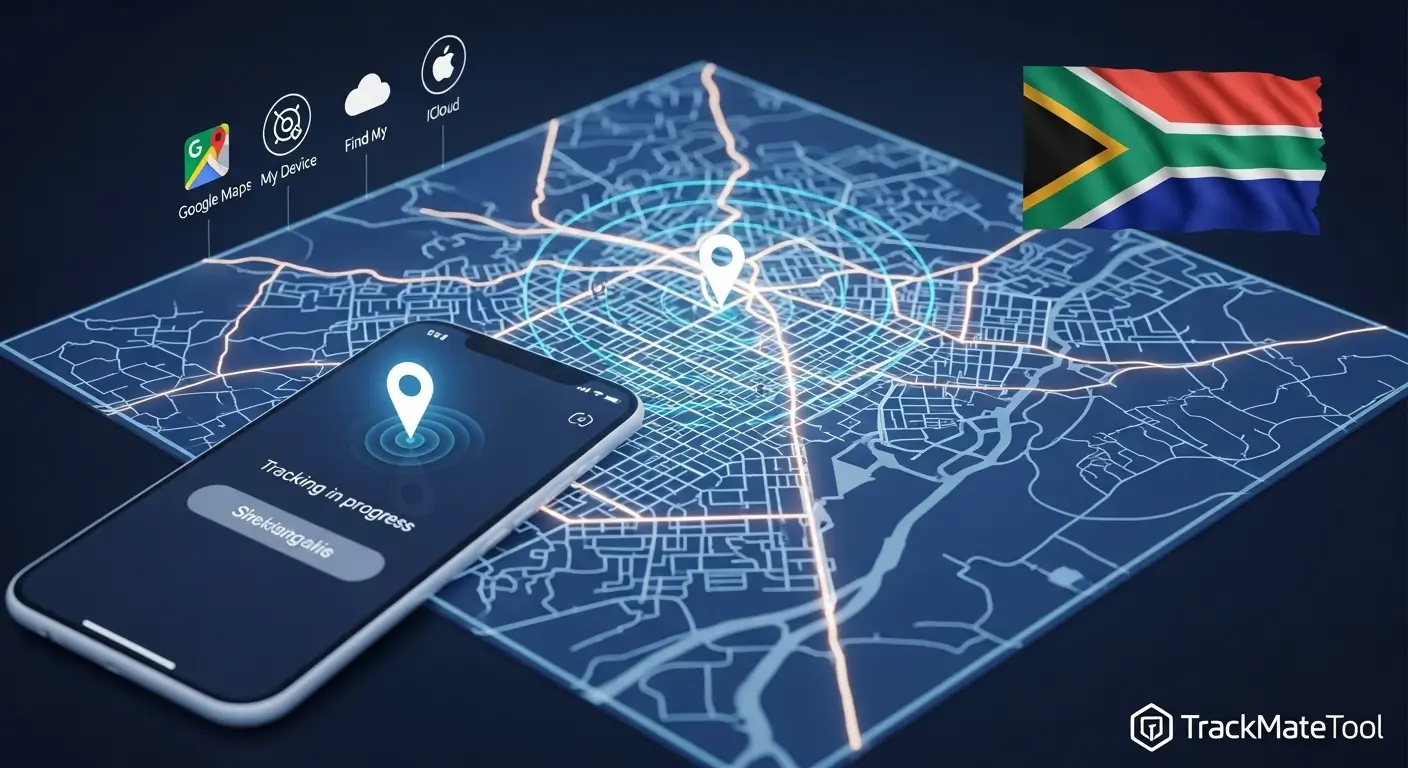 Track a lost phone online in South Africa using Google and iCloud – TrackMateTool 2025