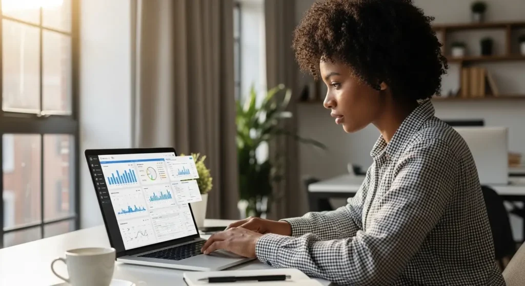 Best alternatives in South Africa for social media scheduling tools shown on laptop with content calendar and analytics dashboard visible